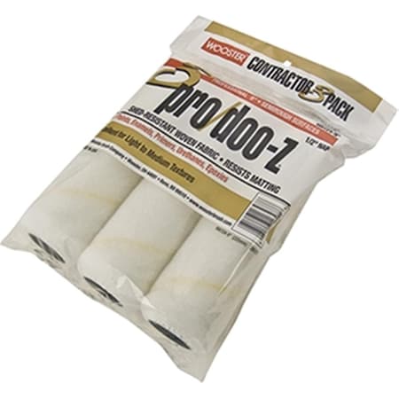 Wooster RR724 9 in. Pro Doo-Z 0.5 in. Nap Roller Cover, 3PK 71497165886